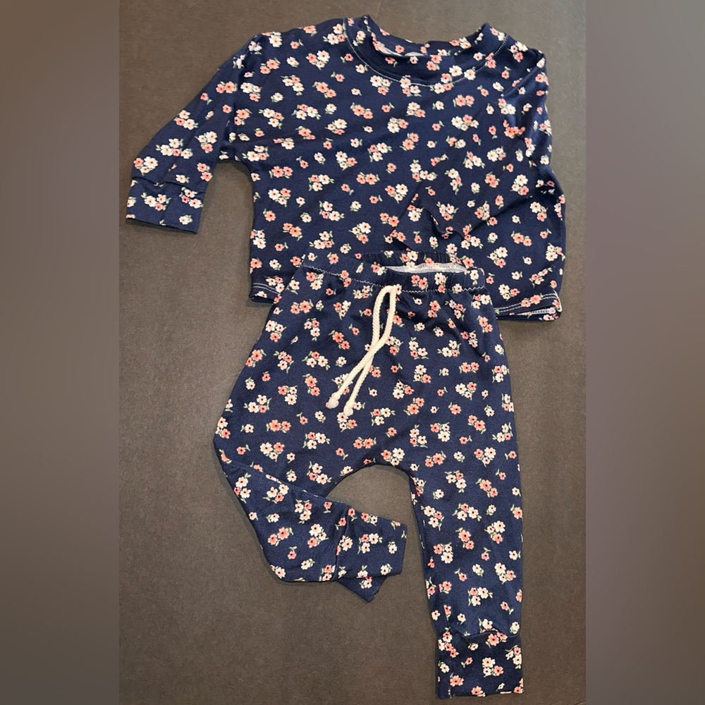 Handmade Floral Baby Outfit Set
